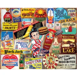 Vintage Signs - 1000 Piece - White Mountain Puzzles-White Mountain Puzzles