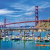 Golden Gate Bridge - 1000 Piece - White Mountain Puzzles-White Mountain Puzzles 1 Golden Gate Bridge - 1000 Piece - White Mountain Puzzles-White Mountain Puzzles -The Toy Maven Shop wmpu1399pz