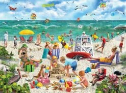 Beach Day - Seek & Hide - 1000 Piece - White Mountain Puzzles-White Mountain Puzzles