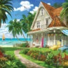 Beach House - 1000 Piece - White Mountain Puzzles-White Mountain Puzzles