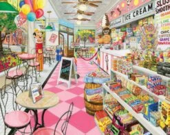 Ice Cream Parlor - 1000 Piece - White Mountain Puzzles-White Mountain Puzzles