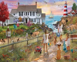 Beach Path - 1000 Piece - White Mountain Puzzles-White Mountain Puzzles