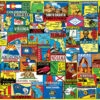 State Stickers - 1000 Piece-White Mountain Puzzles -The Toy Maven Shop wmpu1661pz