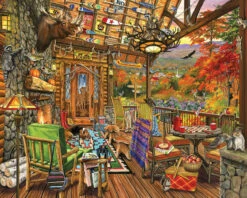 Autumn Porch - 1000 Piece Jigsaw Puzzle-White Mountain Puzzles