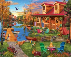 Adventures At The Lake - 1000 Piece Jigsaw Puzzle-White Mountain Puzzles