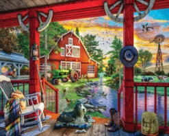 Farm Porch - 1000 Piece Jigsaw Puzzle-White Mountain Puzzles