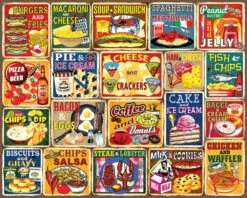 Classic Food Combos - 1000 Piece Jigsaw Puzzle-White Mountain Puzzles