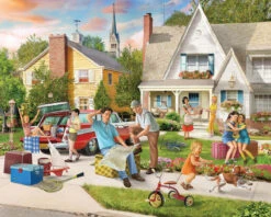 Family Road Trip - Starting Out - 1000 Piece Jigsaw Puzzle-White Mountain Puzzles