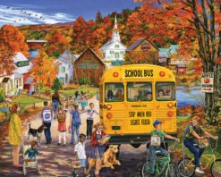 Schools Out - 1000 Piece Jigsaw Puzzle-White Mountain Puzzles