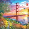 Golden Gate - 1000 Piece Jigsaw Puzzle-White Mountain Puzzles -The Toy Maven Shop wmpu1788pz