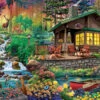 Cabin In The Woods - 500 Piece Jigsaw Puzzle-White Mountain Puzzles 2 Cabin In The Woods - 500 Piece Jigsaw Puzzle-White Mountain Puzzles -The Toy Maven Shop wmpu1809pz