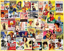 Vintage Ads - 500 Piece Jigsaw Puzzle-White Mountain Puzzles