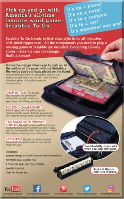 Scrabble To Go-Winning Moves -The Toy Maven Shop wnmv1202 2